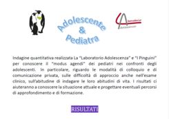 ADOLESCENTE E PEDIATRA - I risultati di una nostra...