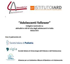 Adolescenti Follower - Indagine Nazionale 2025 -Si...